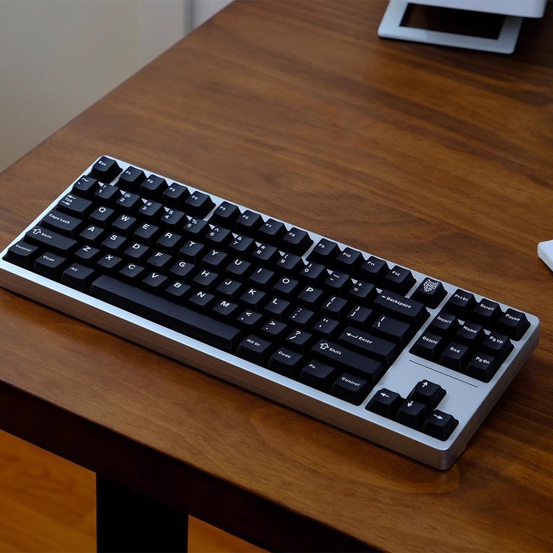 Sumgsn 114 Keys Doubleshot Translucent Keycaps Cherry Profile Black Keycap Set Fit for 61/64/87 Cherry Mx Switches Mechanical Keyboard - Image 3